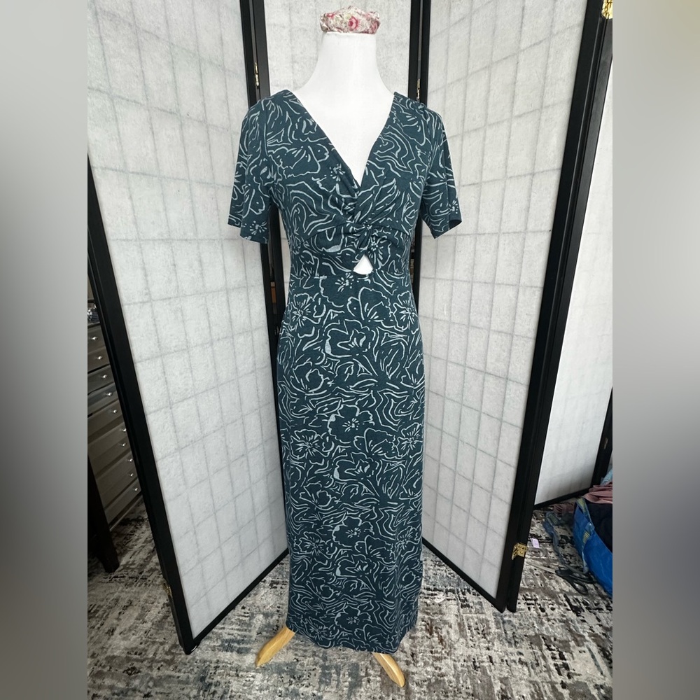 Pact floral Luxe Jersey Knot Dress